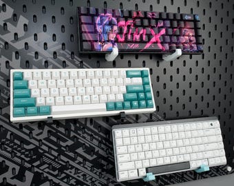 Supporto per tastiera per IKEA SKÅDIS o tastiera con pannello forato da 1/4" / Supporto da parete per tastiera a colori personalizzata per scrivania e sala giochi