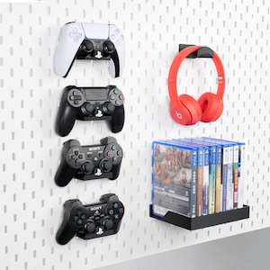 Sony PlayStation-pegboard-accessoires voor IKEA SKADIS of 1/4''-pegboard, PS5 DualSense draadloze controllerstandaard, houder voor PS4/PS5-gamehouder