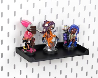 Universal Pegboard Shelf for IKEA SKADIS and 1/4'' Pegboard Display Stand for Figures | Gift for Gamers, Toy & Collectibles Organizer, Kids