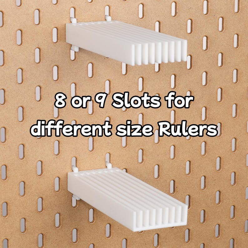 Sewing Ruler Rack Sewing Ruler Pegboard Holder, 8/9 Slot Quilting Ruler Organizer for ...