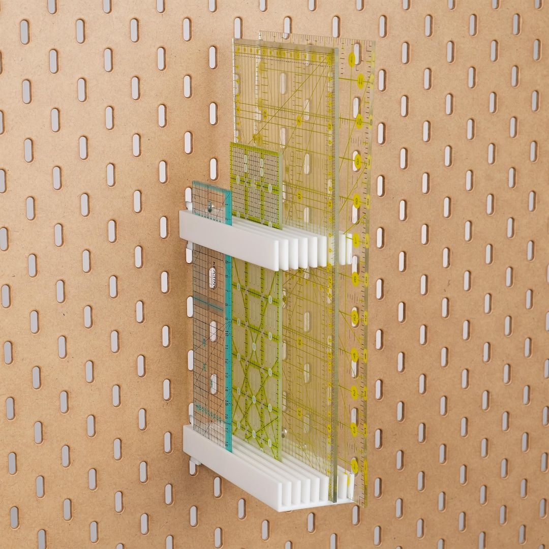 Sewing Ruler Rack Sewing Ruler Pegboard Holder, 8/9 Slot Quilting Ruler Organizer for ...
