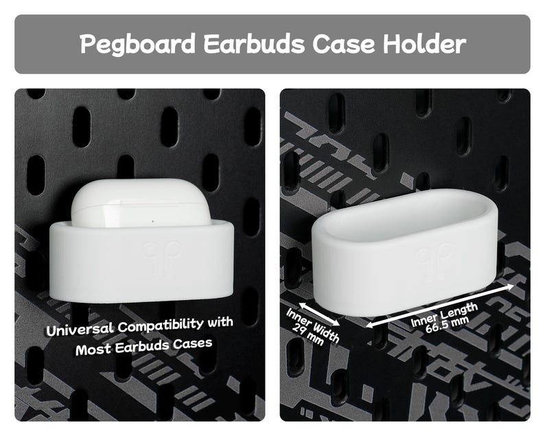 Tillbehör för skrivbordsmontering, tangentbordsfäste, surfplatteställ, mushållare, prylorganisatör, kompatibel med SKADIS och 1/4'' hylsplatta Earbuds Stand