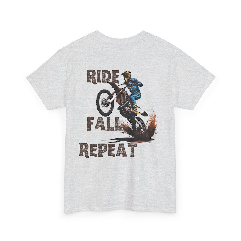 Enduro T Shirt Men – Dirt Bike Graphic Tee – Motocross Gift for Him image 2