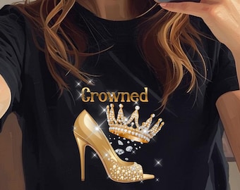 Verjaardagsshirt voor vrouwen, glamoureus verjaardagsshirt, verjaardagscadeau voor haar.