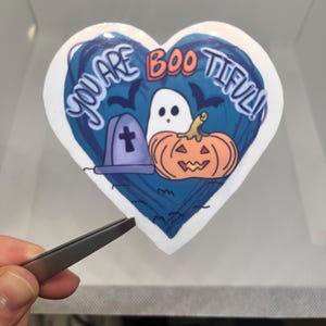 あなたは素敵な幽霊です - ハロウィンかぼちゃステッカー、不気味な季節