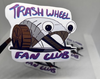 Adhesivo de vinilo Mr. Trash Wheel / Arte ecológico de Baltimore