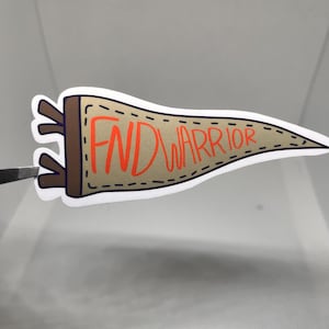 FND Warrior Vinyl Sticker - Functional Neurological Disorder Awareness