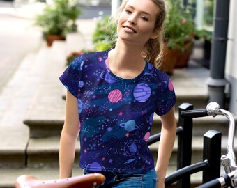 Cute Planets - Crop Tee