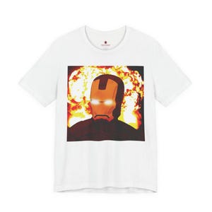 Iron Man Explosion - Unisex T-Shirt image 4