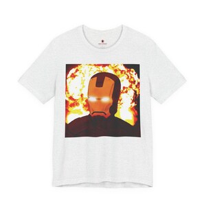 Iron Man Explosion - Unisex T-Shirt image 3