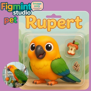 Custom AI pet Toy Portrait | Personalized Action Figure Style Image from Photo | Cartoon pet| Digital Download | Unique Gift for Him or Her