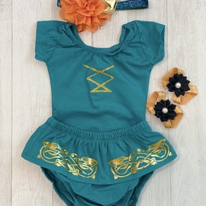 Merida Baby Princess Costume – Brave Disney Baby Girl Outfit, First Birthday or Halloween Dress