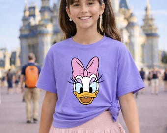 Daisy Duck Shirt Lavender Tee, Disney Trip Shirt Girl, Daisy Birthday Shirt, Purple Disney Shirt Youth Adult Matching Family Tee