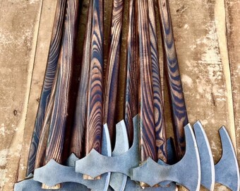 Lot Of 10 Handmade Camping Axe, Wood Cutting Tomahawk With Sheath, Gift For Him, Birthday Gift, Anniversary Gift, Groomsmen Gift