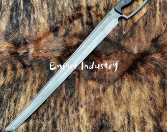 32 Inch Long Full Tang Hand Forged Carbon Steel Bush Craft Machete With Sheath, Birthday Gift, Anniversary Gift, Wedding Gift, Gift For Dad