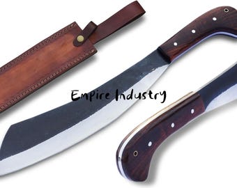 18 Inch Long Full Tang Handmade Carbon Steel Bush craft Machete With Sheath, Birthday Gift, Gift For Him, Anniversary Gift