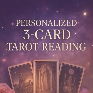 Tarotlezen met 3 kaarten: persoonlijk inzicht en duidelijkheid (bezorgd via Etsy-bericht)