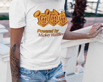 Camiseta de Mickey Waffles / Camiseta de comida Disney / Camiseta Disney sutil / Regalo para amantes del desayuno / Camiseta Disney vintage / Conjunto Disney unisex
