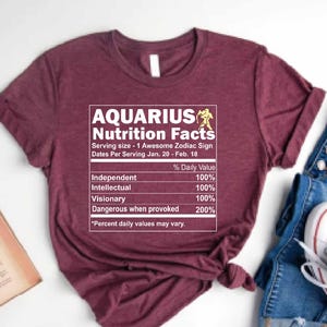 Aquarius Shirt, Aquarius Astrology Shirt, Aquarius Zodiac Sign Shirt, Zodiac Signs, Aquarius Gifts, Astrology Shirts, Astrology Gifts Shirt