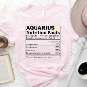 Aquarius Shirt, Aquarius Astrology Shirt, Aquarius Zodiac Sign Shirt, Zodiac Signs, Aquarius Gifts, Astrology Shirts, Astrology Gifts Shirt