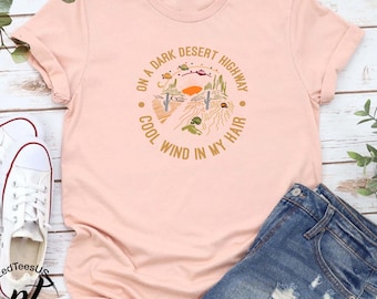 Dark Desert Highway Graphic Shirt, Cute Vacation Gift