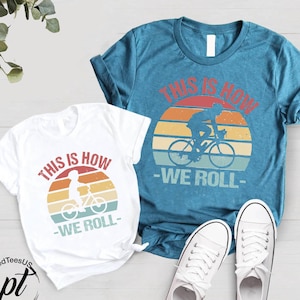 Dad Bike Shirt,Father Son Matching Outfit,Bike Shirt for Men,Family Matching Tee,Bicycle T-shirt,Bike Gift Shirt,Bike Lover Tee,Cycle Shirt