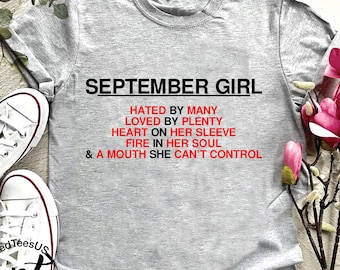 September Girl T-Shirt: Virgo Birthday Gift
