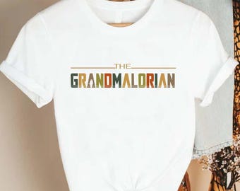 The Grandmalorian Shirt, StarWars Tee For Women, Mandalorian Shirt, Mandalorian Gift,Funny Grandma Tee,Mothers Day Gift, Disney Mother Shirt