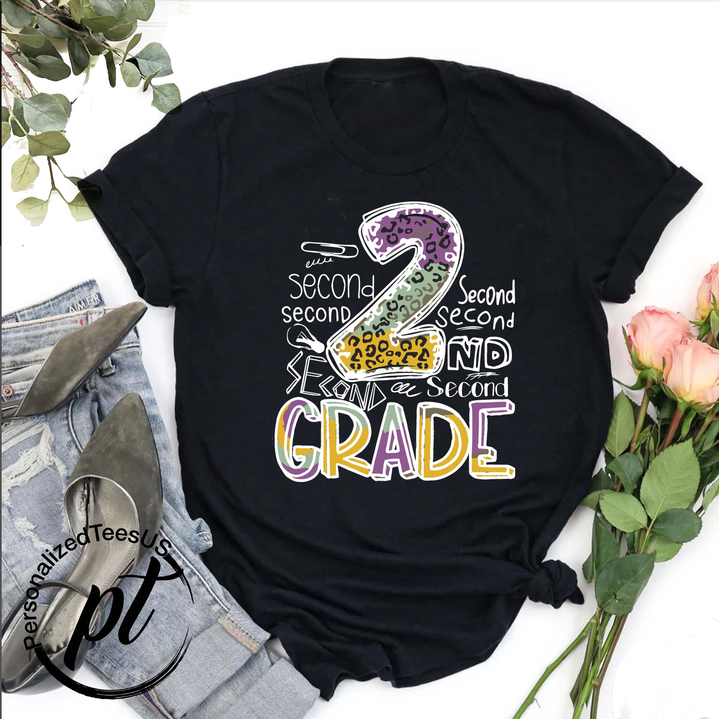 2nd Grade Shirt,Back to School Gift,Retro Second Grade Tee,Kids School Shirt,Second Grade Squad,1st Day of School Shirt,Second Grade Teacher