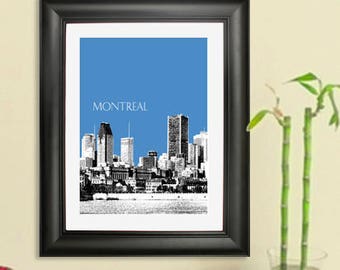 Montreal Skyline Poster Art Print Quebec Canada