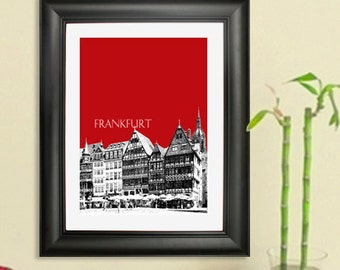 Frankfurt Germany Skyline #2 - Frankfurt Art Print