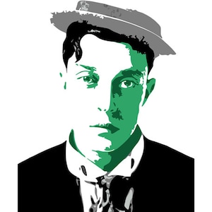 Photo Brillante De Buster Keaton - Format 8x10 Pouces, Image #2
