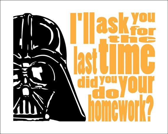 Do your homework poster