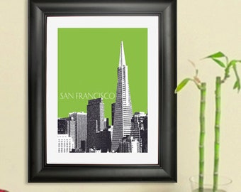 San Francisco Skyline - Transamerica Pyramid Poster - San Francisco Art Print