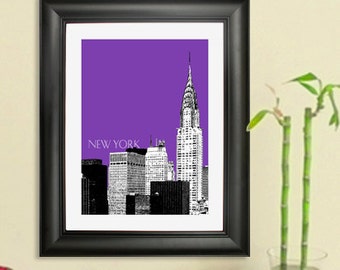 New York Skyline affiche - impression d’Art Chrysler Building