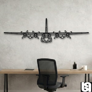 C-130H Hercules Metall Wandbild – Militärfliegerei Dekor
