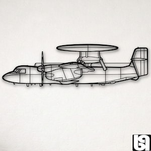 E-2D Hawkeye Metal Airplane Wall Art – Navy Aviation Decor