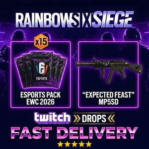 Rainbow Six Siege Twitch Drops - X15 ESPORTS Pack + Expected Feast MP5SD