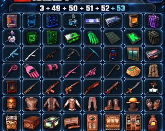 Rust Drops Mega Bundle 56 Items (Rounds 49-53 & Kick Round 3) | Fast Delivery