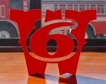 Firefighter Window Helmet Decal - Worcester 6 Memorial Reflective Sticker in Various Sizes and Colors