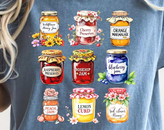 Jam Jar Relaxed Tshirt Comfort Colors Jelly Jam, This is my Jam Custom Printed Vintage Comfort Colors Shirt, Women Christmas Gift
