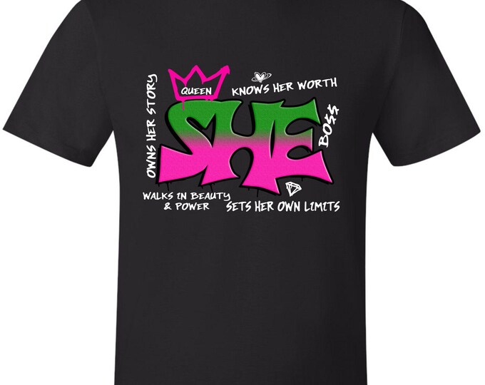She Knows Her Worth Tshirt, Motivational Quotes Unisex Printed Tshirt Women's Tee Shirt, Boss Shirt