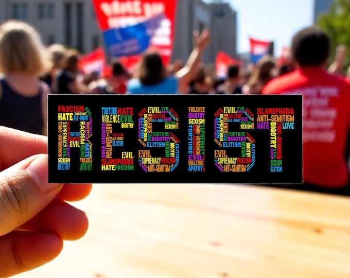 Resist Car Magnet/Bumper Sticker, Banned Books BLM Reproductive LGBT Rights Social Justice Climate Change Science Liberal Feminist
