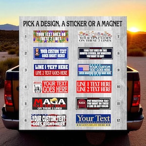 Custom Vinyl Bumper Sticker or Magnet | Custom Vinyl Stickers / Die Cut Stickers / Logo Stickers /
