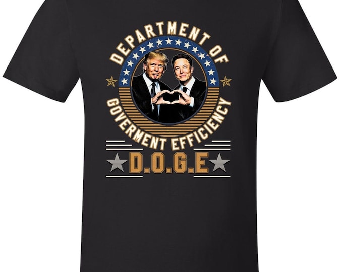 Department of Government Efficiency Tshirt DOGE Shirt Circle Elon Musk Trump