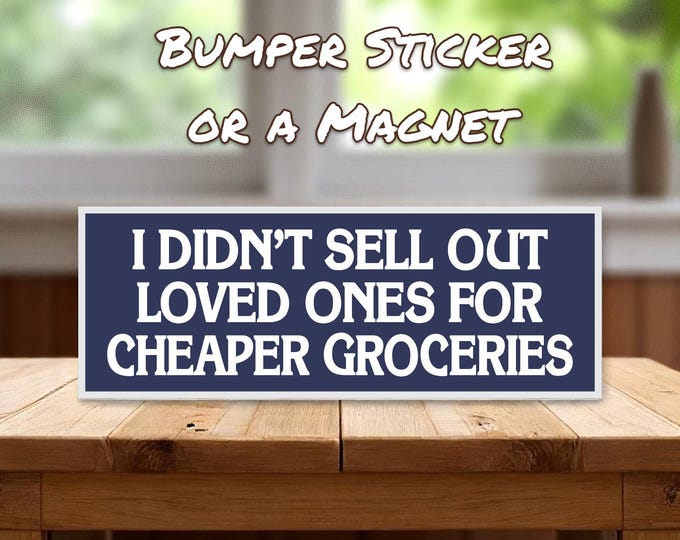 Anti MAGA Trump Car Magnet Bumper Sticker, Progressive Liberal Feminist, Political Bumper Sticker, Anti Trump Sticker, Leftist Sticker