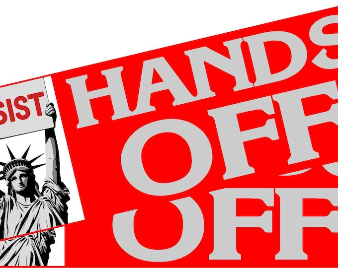 Anti Trump Bumper Stickers or Magnets RESIST Statue of Liberty Set of 2 Decals or Magnets
