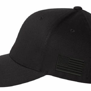 Christian Hats for Men Women Jesus 3 Nail Cross Hat BLACK Black S/M FLEX FIT hat with a free 4" decal
