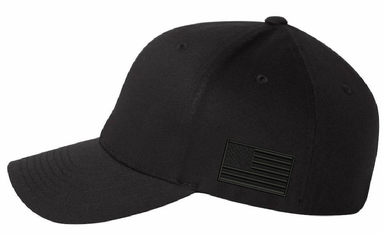 Christian Hats for Men Women Jesus 3 Nail Cross Hat BLACK Black S/M FLEX FIT hat with a free 4" decal