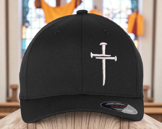 Jesus  Cross Christian Flex Fit Hat